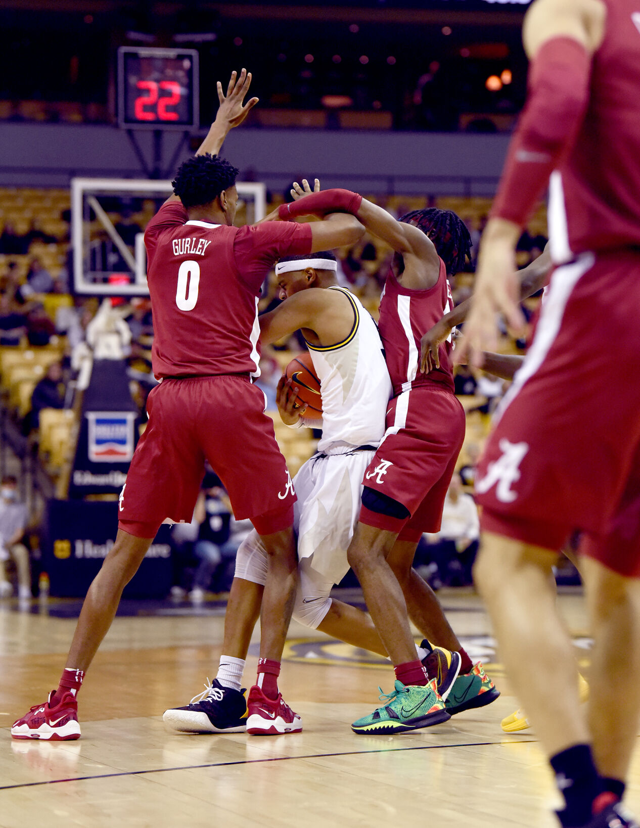 Missouri guard Jarron Coleman carries the ball